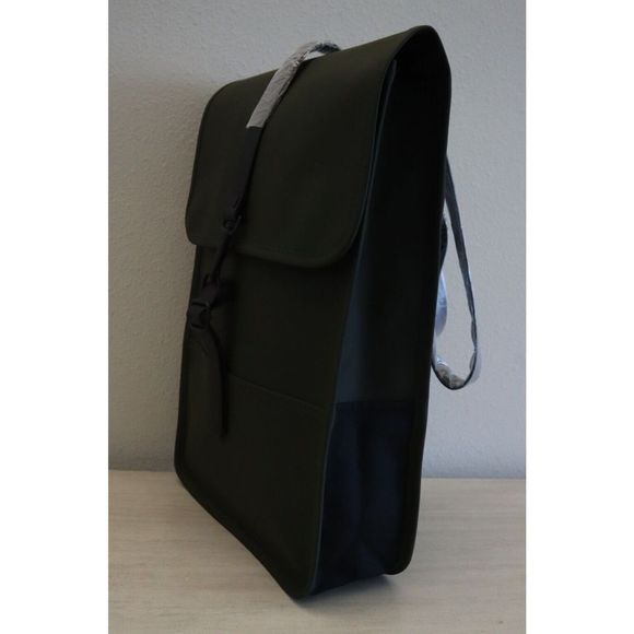 RAINS 12800 Unisex One Size Green Mini Waterproof Backpack - Picture 3 of 13